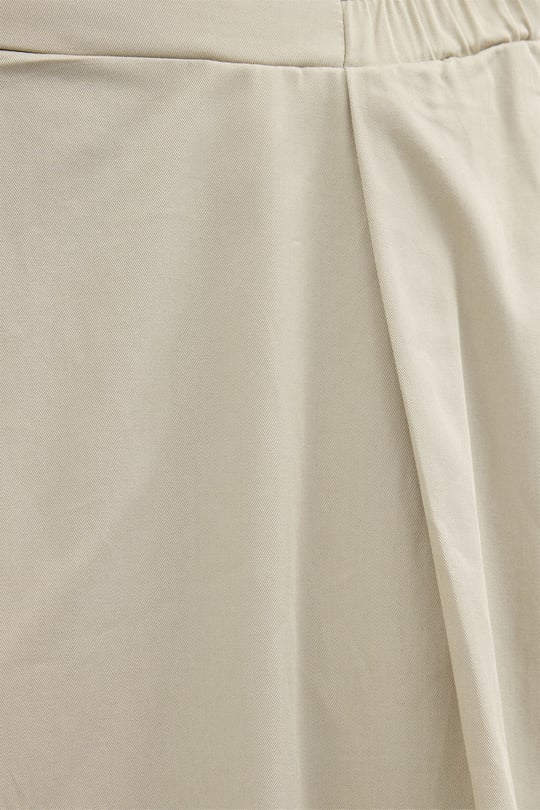 Over Pileli Bol Kesim Gabardin Pantolon BEJ