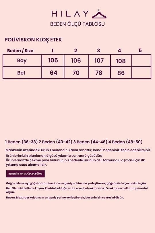 Poliviskon Kloş Etek BEYAZ