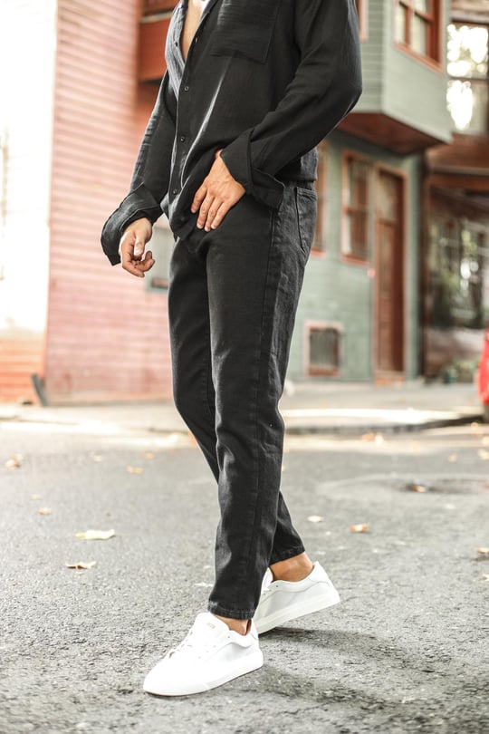 Style pantalon mom sale
