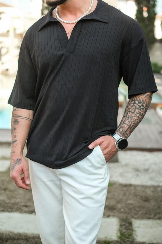 Polo Yaka Oversize T-Shirt- Out Fit Man