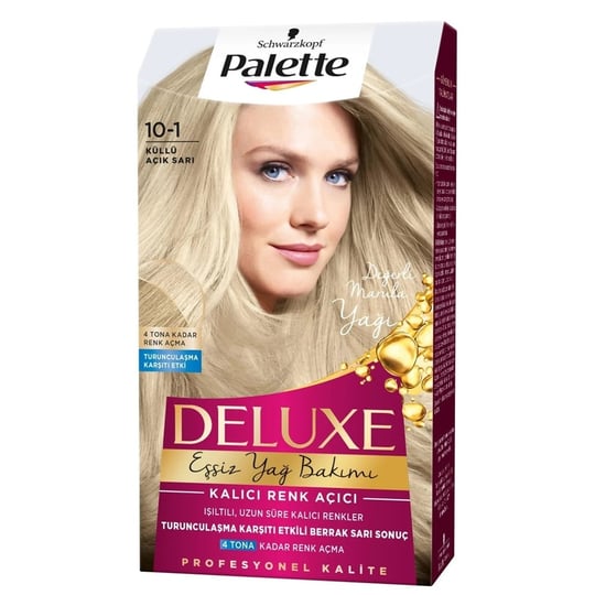 Palette Kit Saç Boyası 10.1 Küllü Sarı Delux Yağlı Boya | Tshop