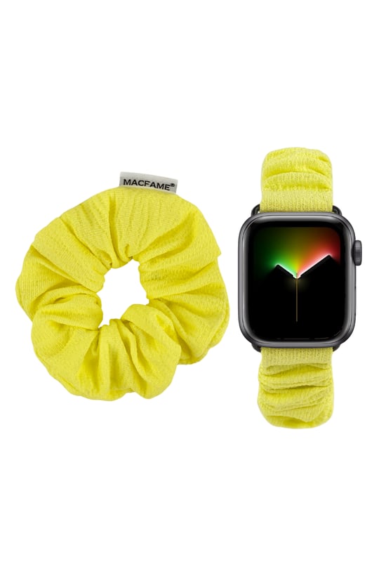 Scrunchie Apple Watch Band Yellow with Scrunchie Tokasepeti