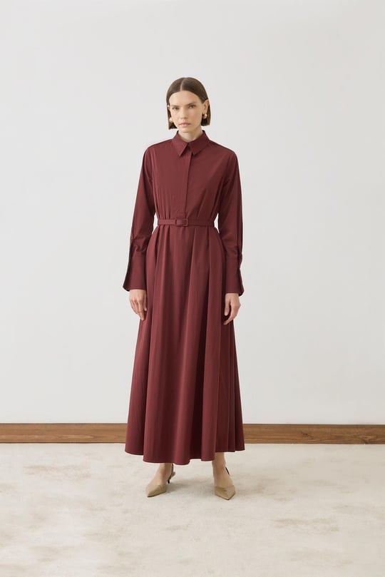 chinese dress ladies Maroon Floral Velvet Loose Basic Dress by DF – The Mimi Boutique