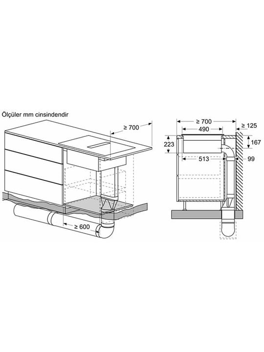 Bosch PXX875D67E Davlumbaz Entegreli İndüksiyon Ocak 80 cm, Çerçeveli