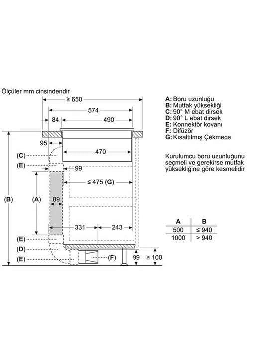 Bosch PXX875D67E Davlumbaz Entegreli İndüksiyon Ocak 80 cm, Çerçeveli