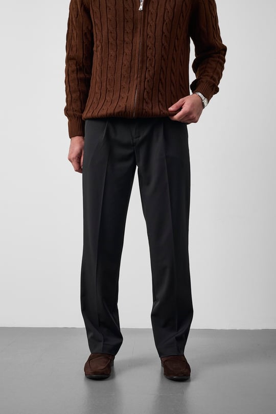 Marlon Premium Regular Fit Kumaş Erkek Pantolon - Siyah