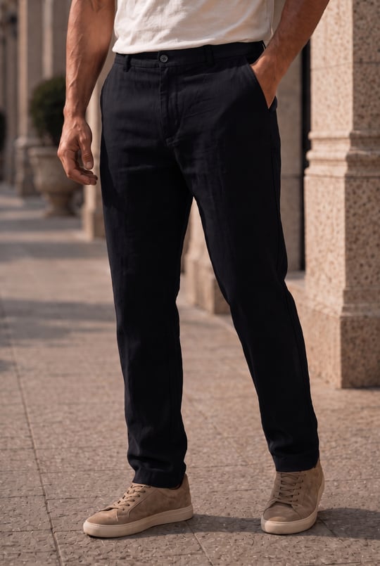 Sorrentino Relax Fit %100 Pamuk Flamlı Kumaş Erkek Jogger Pantolon - Siyah