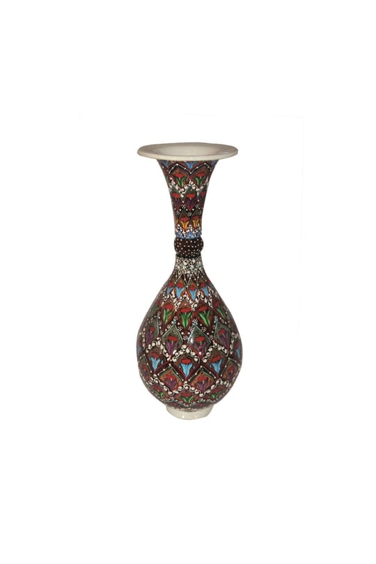 Cone-shaped vase with geometric decoration, Iran