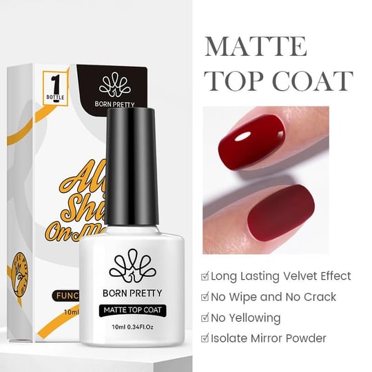 OJE DEPOSU BORN PRETTY 10 ML MAT TOP COAT