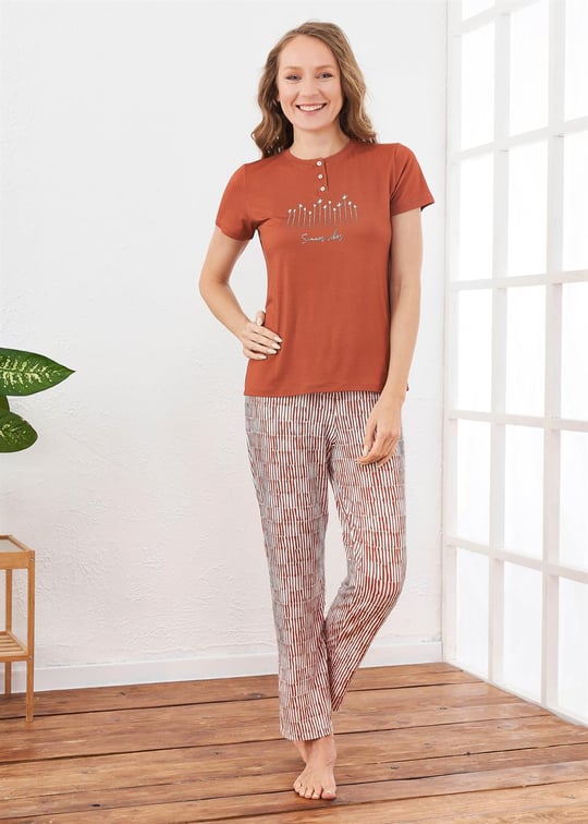 Kadın Pijama Takım - 10699 | Relax Mode