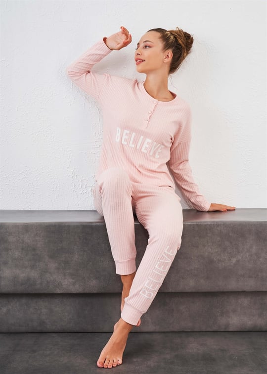 Kadın Termal Pijama Takım - 10623 | Relax Mode