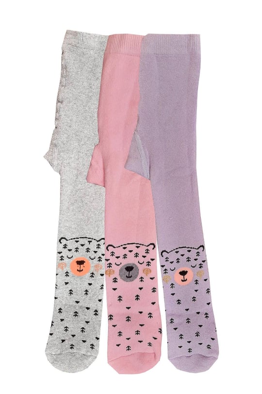 3lü Kız Bebek/Çocuk Havlu Külotlu Çorap Pamuklu Kışlık Kalın - Hepsine Rakip
