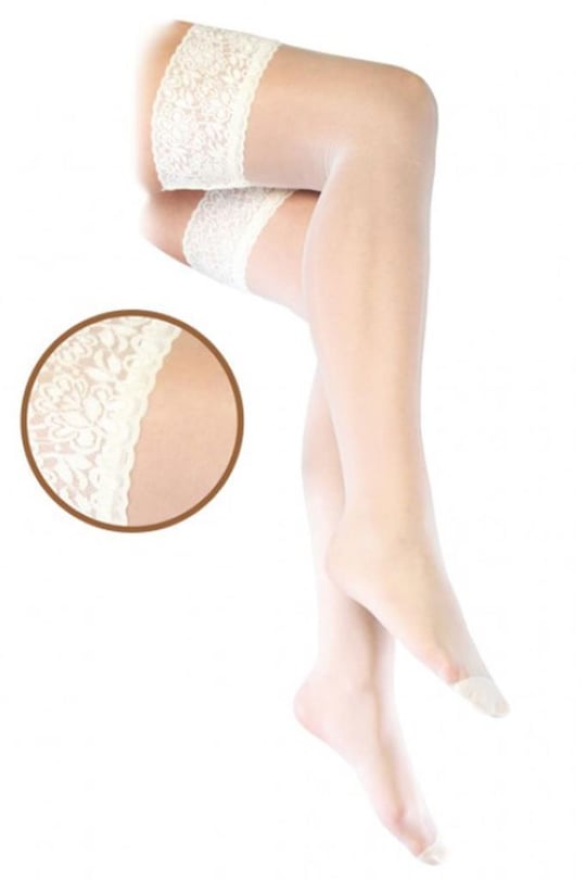 Kadın Jartiyer Çorabı Silikonlu Dantelli 15den Dizüstü Kaymaz - Hepsine  Rakip