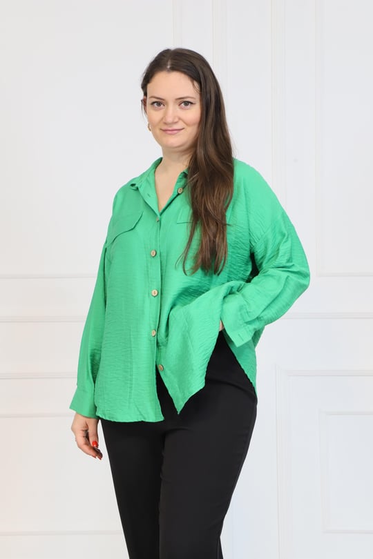 Büyük Beden Eda Gömlek Yeşil | Bedrinxxl | Büyük Beden Abiye Elbise, Tunik,  Genç Buyuk Beden Elbise Tesettür Modelleri ve Fiyatları