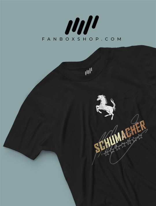 Michael Schumacher Premium Altın Parlak T-Shirt