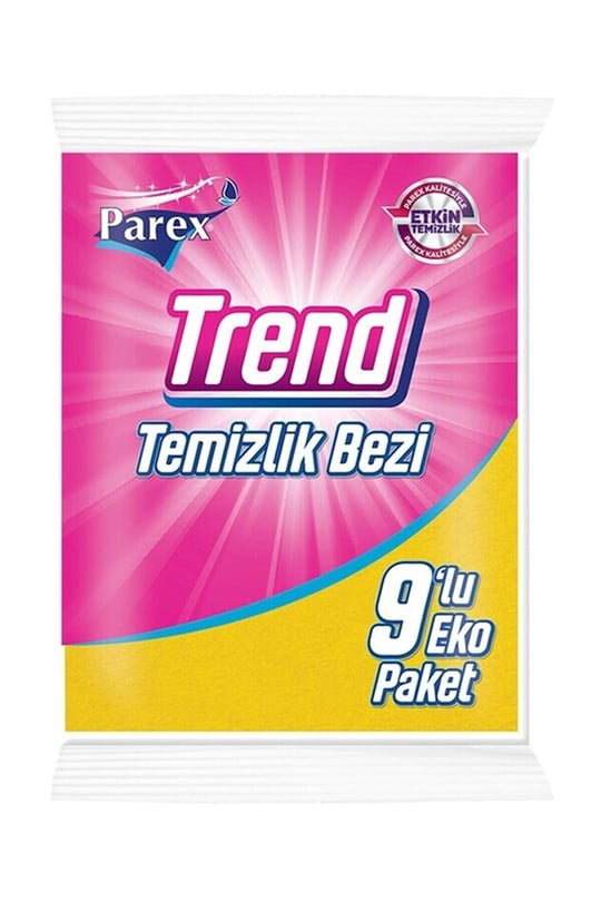 Parex Trend 9'Lu Temizlik Bezi Sarı