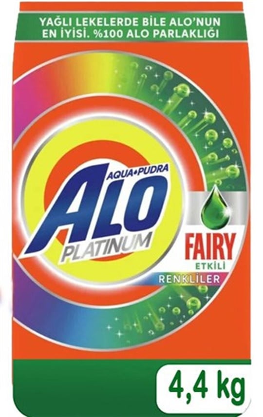 Alo Platinum Toz Çamaşır Deterjanı Fairy Etkili Renkliler İçin 4,4 kg |  Alvantaj.com