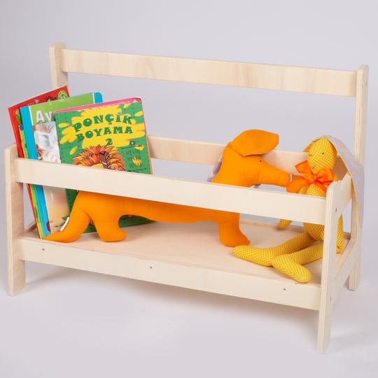Wood Montessori Çocuk Odası Bank Kitaplık | meltemonline