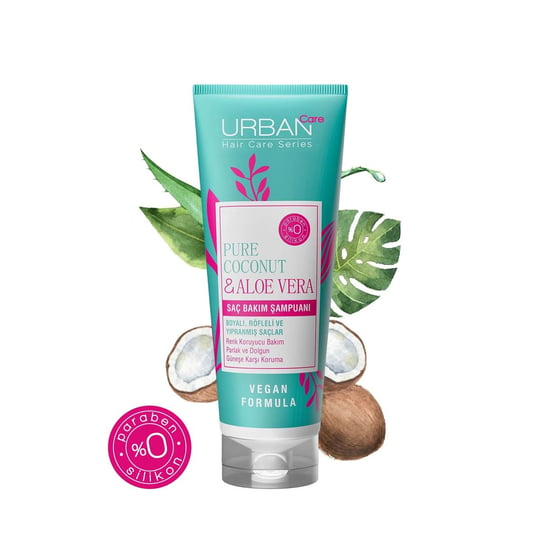 Urban Care Pure Coconut & Aloe Vera Boyalı Saçlara Özel Saç Bakım Şampuanı  250 ML - Kampanya, İndirim