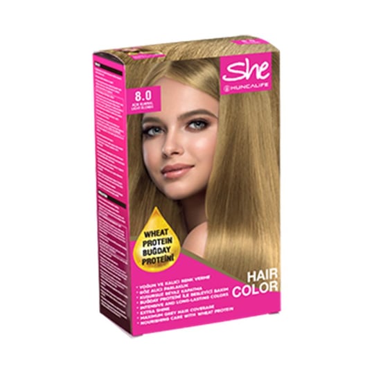 SHE Natural Color Saç Boyası 8.73 Karamel - Hunca Shop