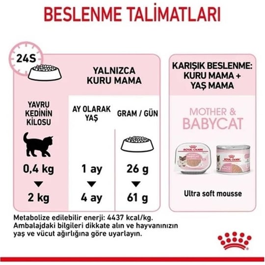 Royal Canin Mother & Babycat 4 kg Yavru Kedi Maması - Sağlıklı Gelişim için  Özel Formül