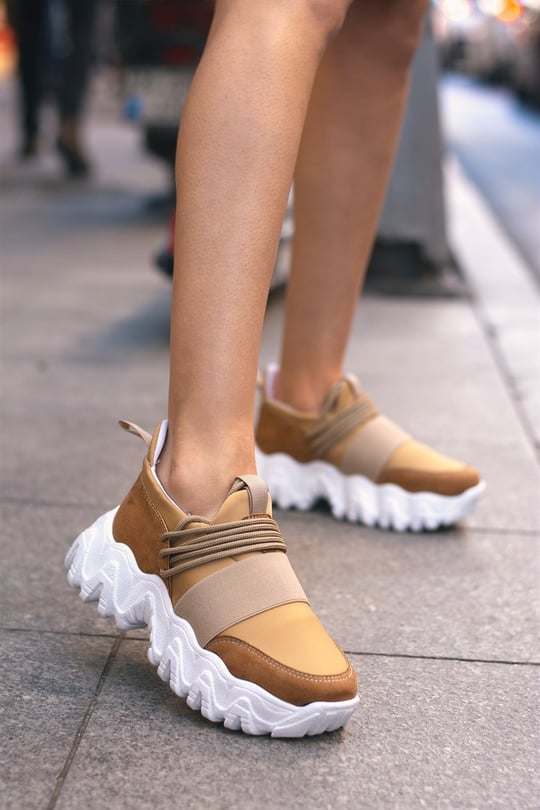 Randers Bej Sneakers Kadın Ayakkabı