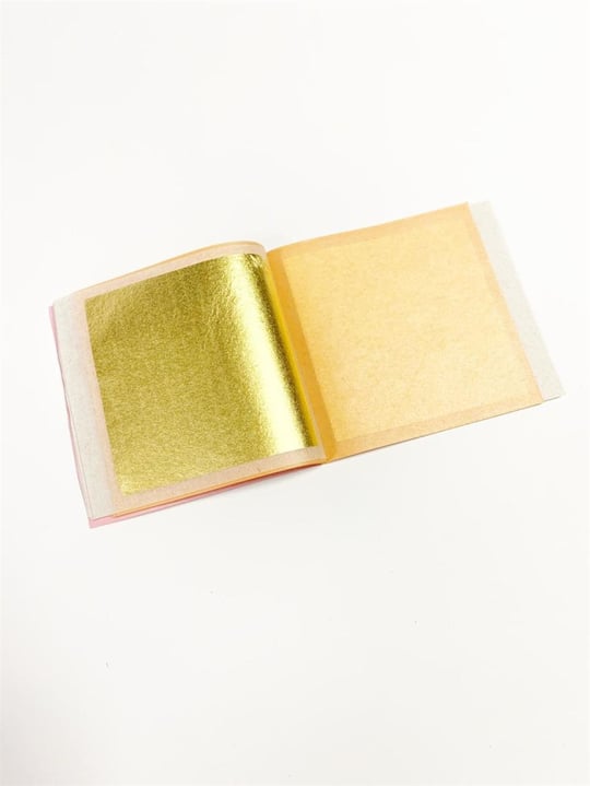 Edible Gold Leaf, 23k. Made in Germany, -3-3/8 Square Sheets