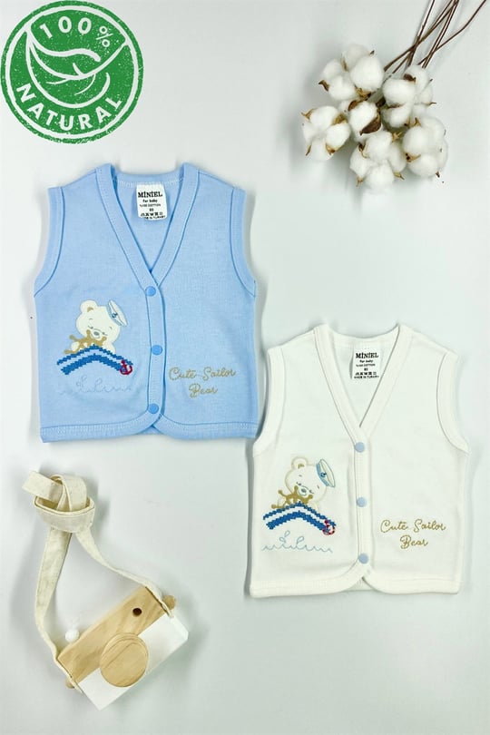 Erkek Bebek Penye Yelek Modelleri | Miniel Baby