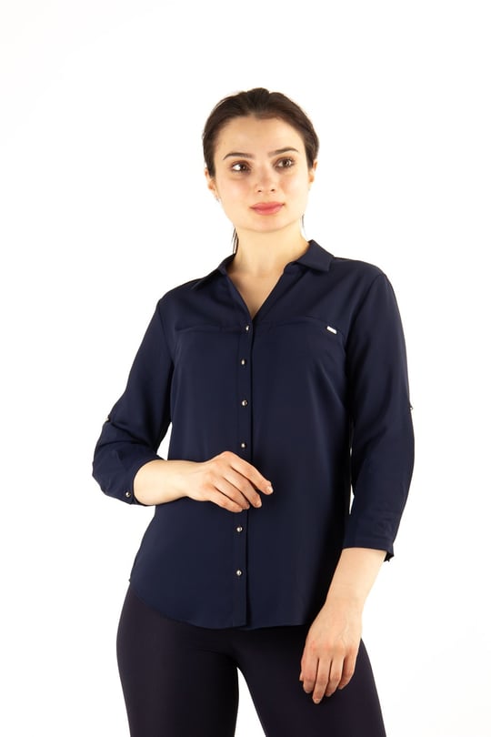 Classic Office Big Size Shirt - Emerald Green - Wholesale Womens Clothing  Vendors For Boutiques