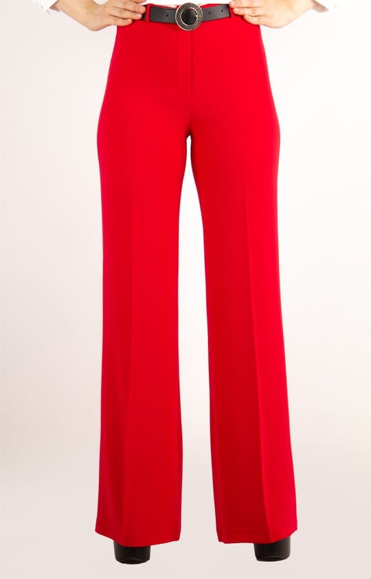 Trousers With Matching Belt Casual Formal Office Pants For Ladies