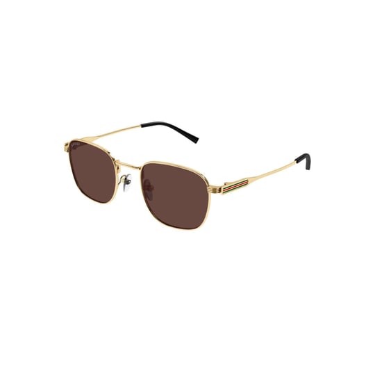 Gucci GG 1876S 002 50 Unisex Kare Gold Metal Güneş Gözlüğü |