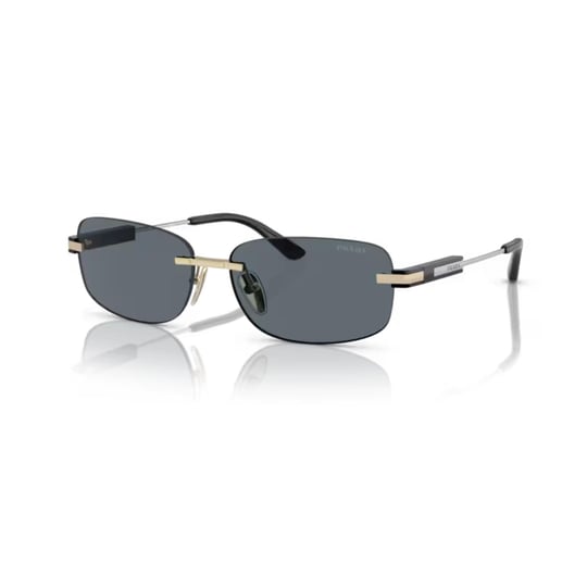 Prada PR 68ZS ZVN09T 60 Erkek Geometrik Gold Metal Çerçevesi