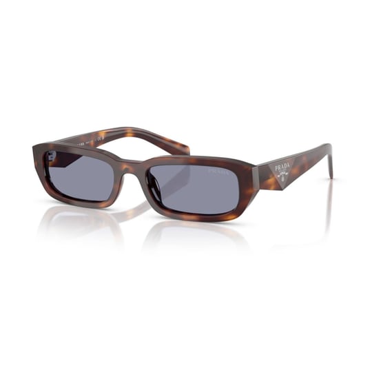 Prada PR B06S 15W03N 53 Kadın Kare Kırçıllı Kahverengi Güneş