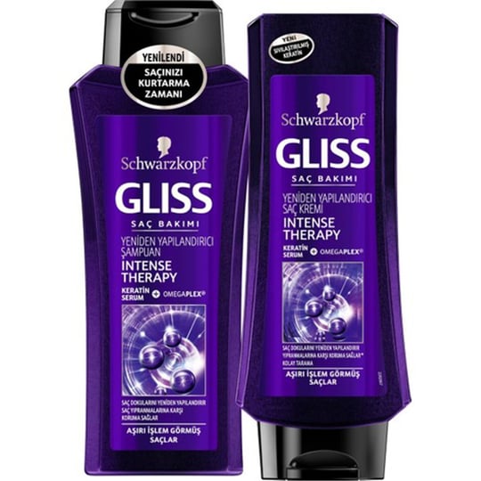 Gliss Intense Therapy Şampuan 360 ml + Saç Kremi 360 ml - Onur Market