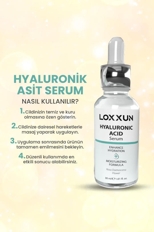Hyaluronik Asit Serum 30ml - Loxxun Kozmetik