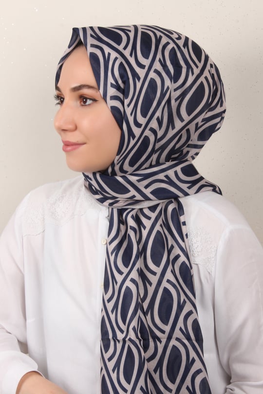 Soft Touch Şal 2778-7 Siyah-Turuncu | Eşarppark