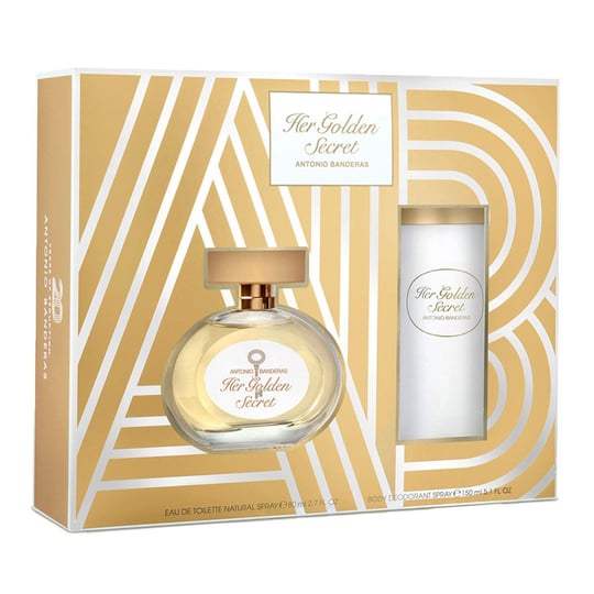 Antonio Banderas Her Golden Secret EDT Kadın Parfüm 80ml + Her Golden Secret  Kadın Deodorant 150ml - Platin
