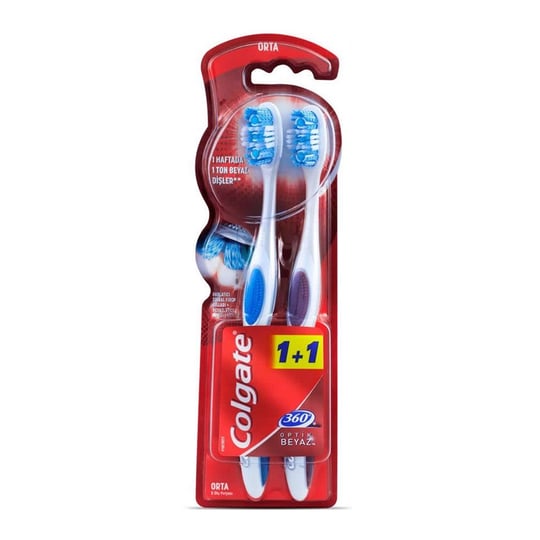 Colgate Diş Fırçası 360 Optik Beyaz 1+1 - Platin