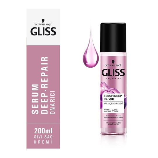Gliss Sıvı Saç Kremi Nutribalance Repair 200ml - Platin