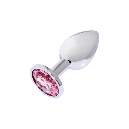 Metal Elmas Tal Anal Plug Krmz Kk Boy