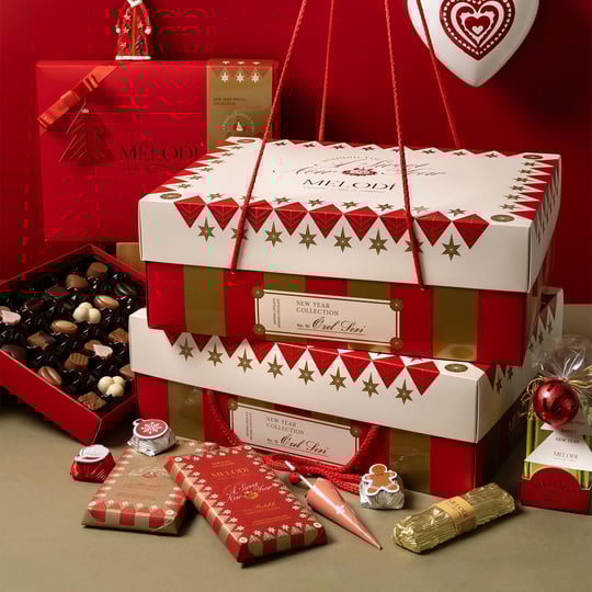 Yılbaşı Çikolatası Kutusu ⭐ 2026 Yılbaşı Sepeti Yeni Yıl Çikolataları