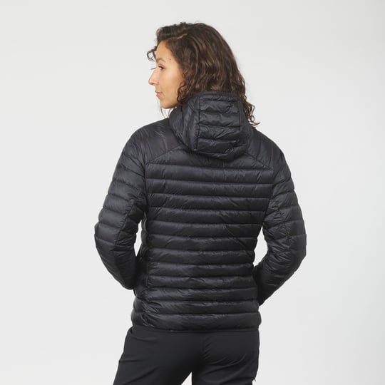 Salomon Elixir Micro Down Kadın Kapişonlu Kaz Tüyü Mont - Siyah