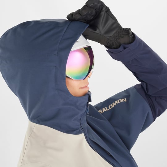 Salomon No Drama Anorak Kadın Kayak Montu - Lacivert