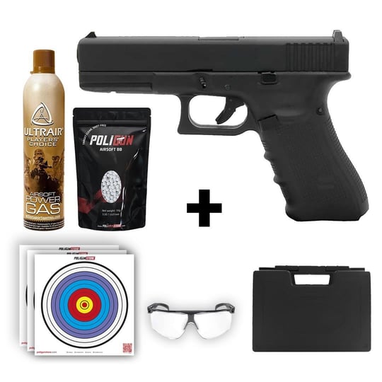 We Glock 17 Gen4 Siyah + Green Gas + 0.20gr BB + Taşıma Çantası +