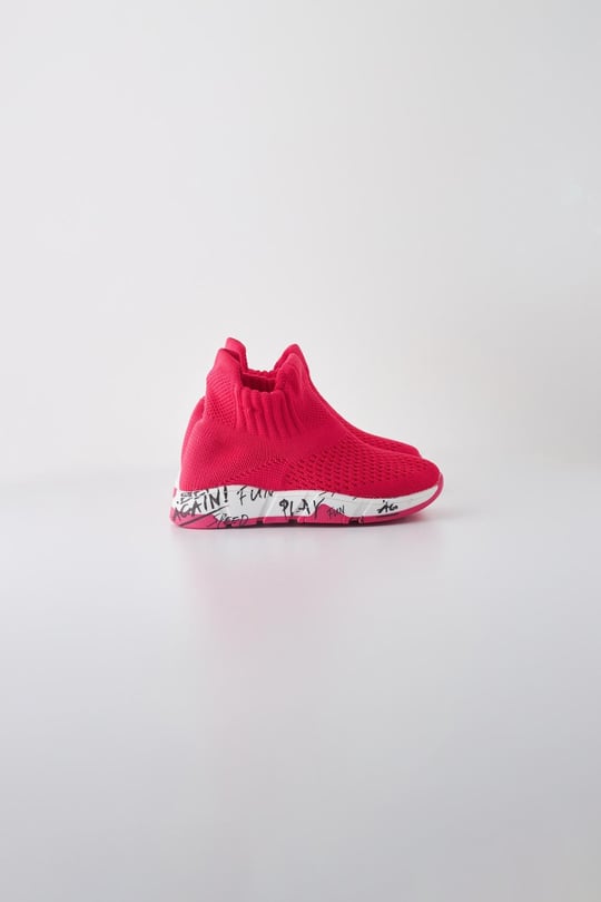 Degradeli Çocuk Çorap Ayakkabı FUŞYA