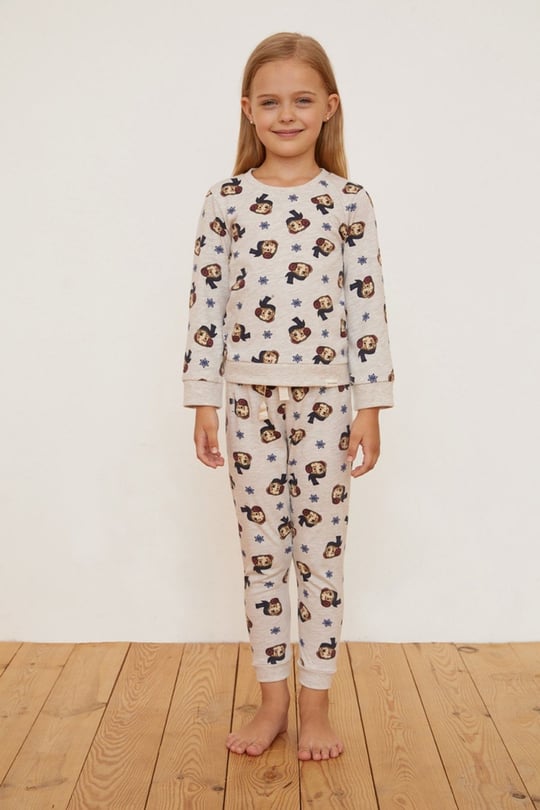 Retro Prep Kız Çocuk Pijama Takım
