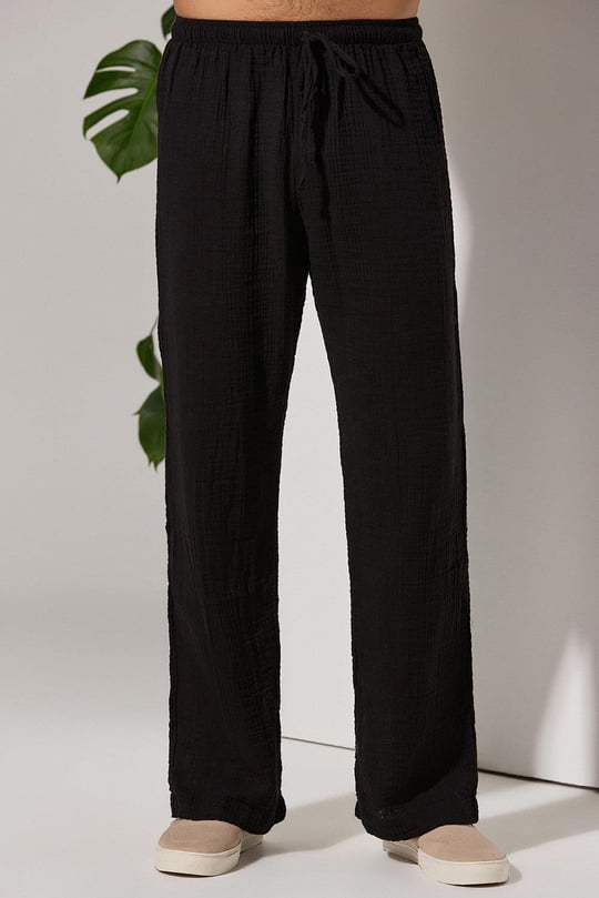 DoubleFace Relax Black Trousers