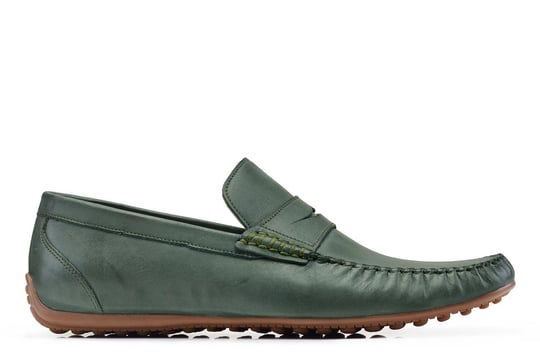 Nubuk Koyu Yeşil Yazlık Loafer Erkek Ayakkabı -22927-