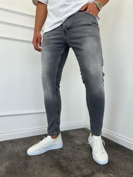 Jean gris garcon sale