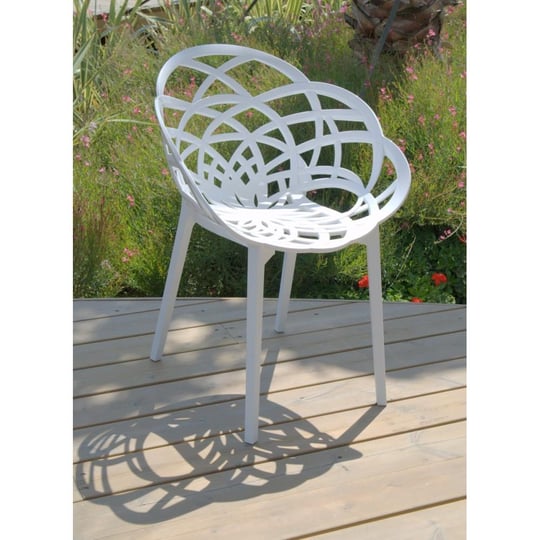 Papatya Flora Plastik Sandalye | Bahçe, Mutfak, Balkon Sandalyesi